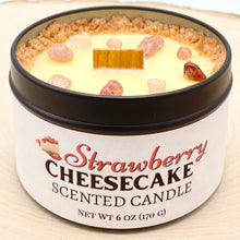 Load image into Gallery viewer, Strawberry Cheesecake Scented Candle - top front