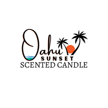 Load image into Gallery viewer, Oahu Sunset Scented Candle - logo