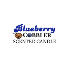 Load image into Gallery viewer, Blueberry Cobbler Scented Candle -logo