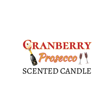 Load image into Gallery viewer, Cranberry Prosecco Scented Candle - logo