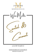 Load image into Gallery viewer, Santal & Coconut Scented Wax Melts - logo