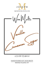 Load image into Gallery viewer, Vanilla Cinnamon Sugar Scented Wax Melts - logo