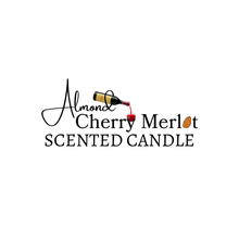 Load image into Gallery viewer, Almond Cherry Merlot Scented Candle - logo