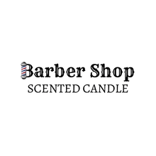 Load image into Gallery viewer, Barber Shop Scented Candle - logo