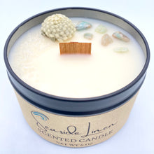 Load image into Gallery viewer, Seaside Linen Scented Candle - top front