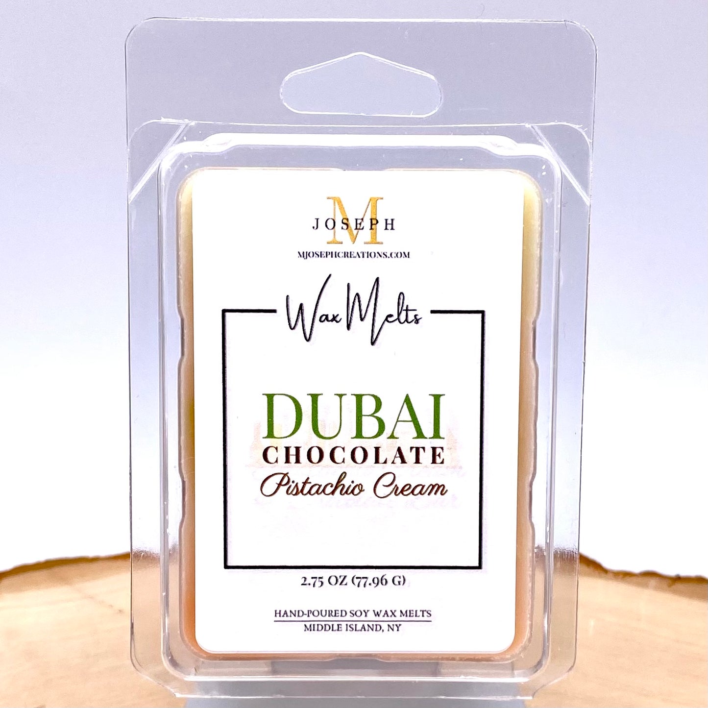 Dubai Chocolate: Pistachio Cream Scented Wax Melts