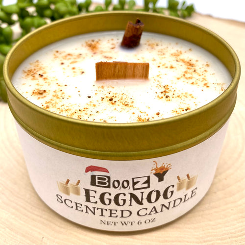 Boozy Eggnog Scented Candle - top front