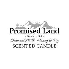 Load image into Gallery viewer, Promised Land Candle (8.5 oz. net wt.): Oatmeal Milk, Honey &amp; Fig

