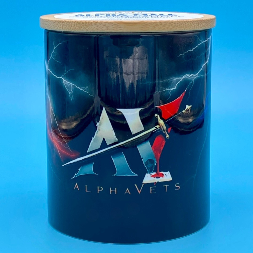 Alpha Male Scented Candle - front