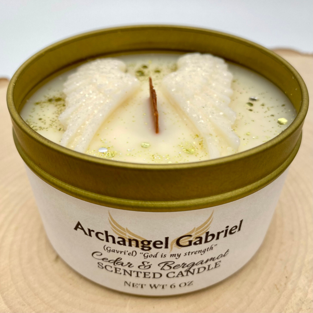 Archangel Gabriel Candle (6 oz. net wt.): Cedar & Bergamot