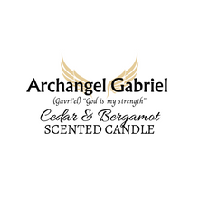 Load image into Gallery viewer, Archangel Gabriel Candle (6 oz. net wt.): Cedar &amp; Bergamot
