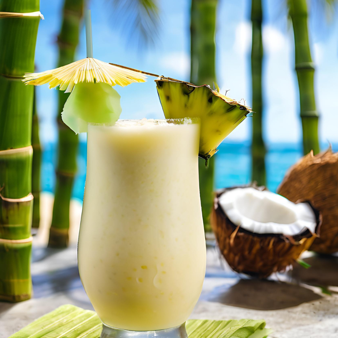 Bamboo Colada Scented Candle Graphic
