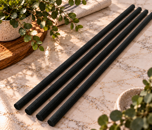 Fiber Diffuser Reeds - Black 4 Pack