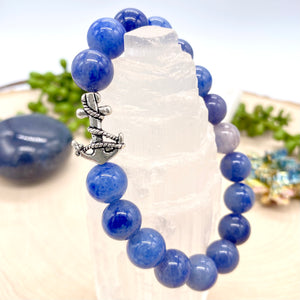 Anchored in Wisdom: Blue Aventurine Bracelet
