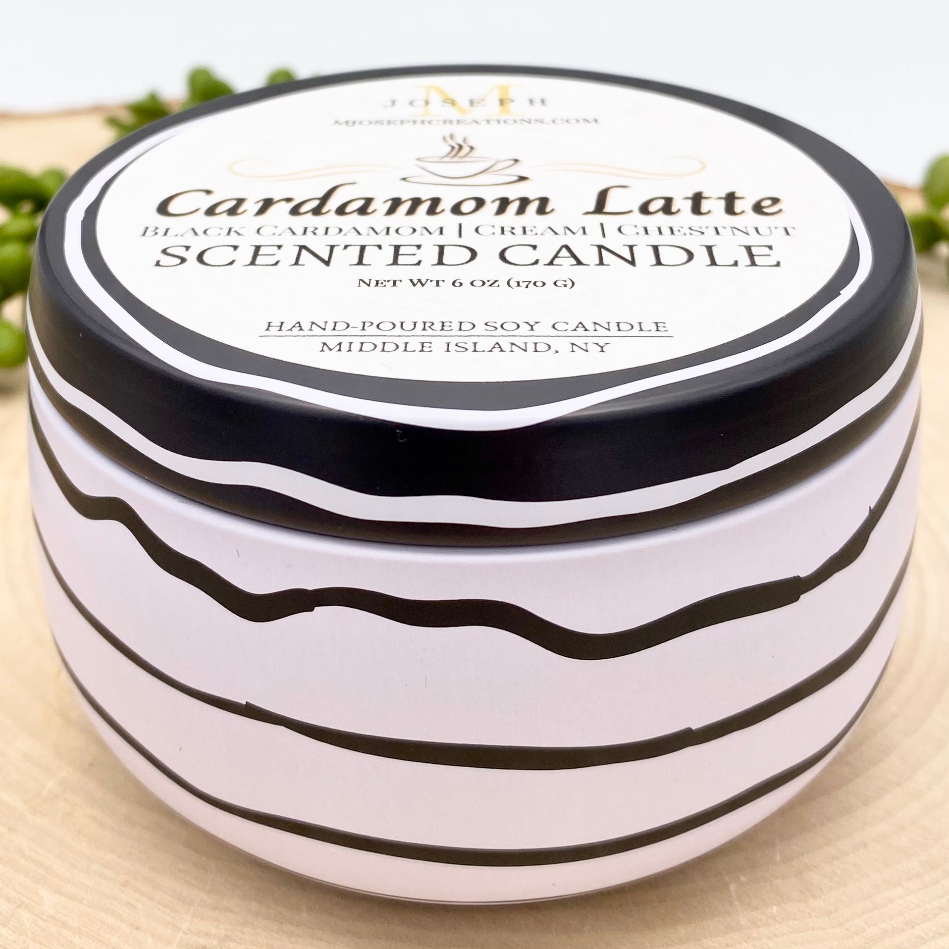 Cardamom Latte Scented Candle - with lid