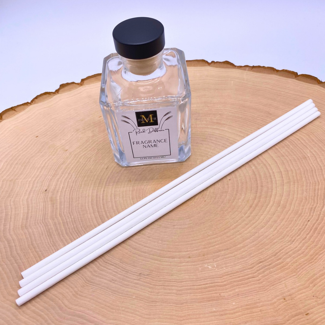 Clear Cube Reed Diffuser: White Reeds