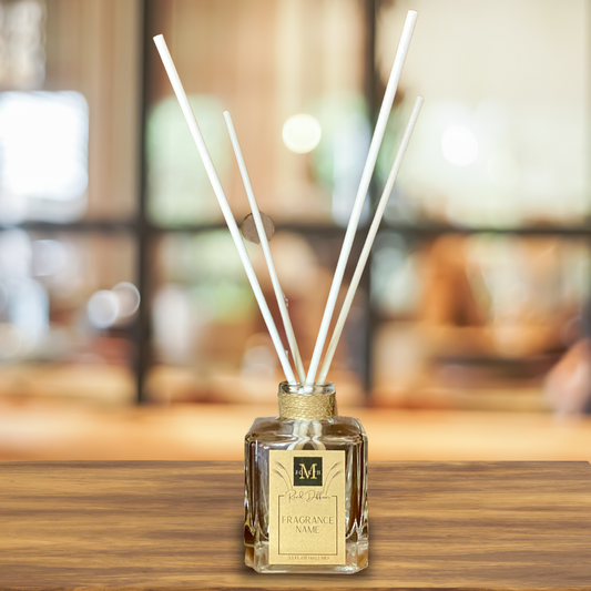 Clear Cube Reed Diffuser - White Reeds