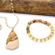 Load image into Gallery viewer, Envision Abundance: Picture Jasper &amp; Citrine Necklace
