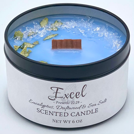 Excel Scented Prayer Candle - top front