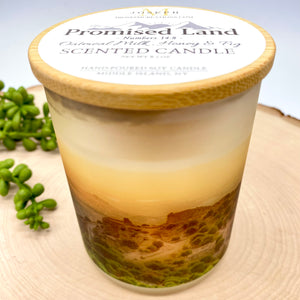 Promised Land Candle (8.5 oz. net wt.): Oatmeal Milk, Honey & Fig