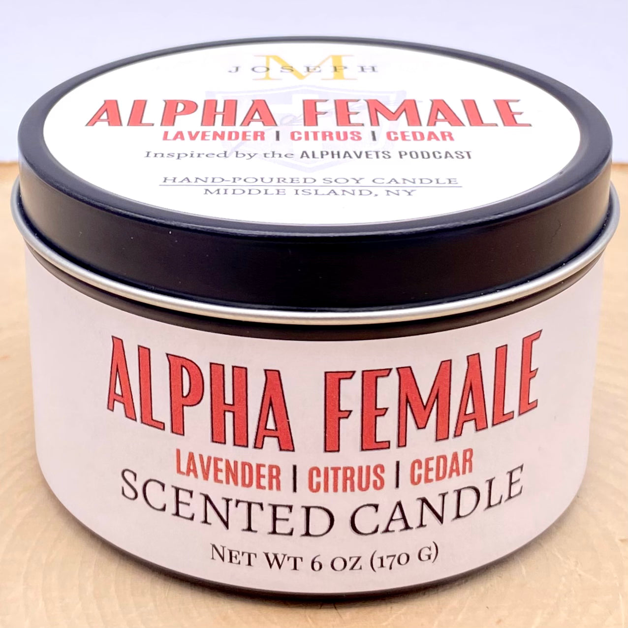 Alpha Female: Lavender, Citrus & Cedar Scented Candle