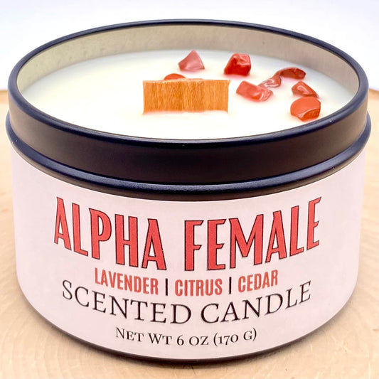 Alpha Female: Lavender, Citrus & Cedar Scented Candle
