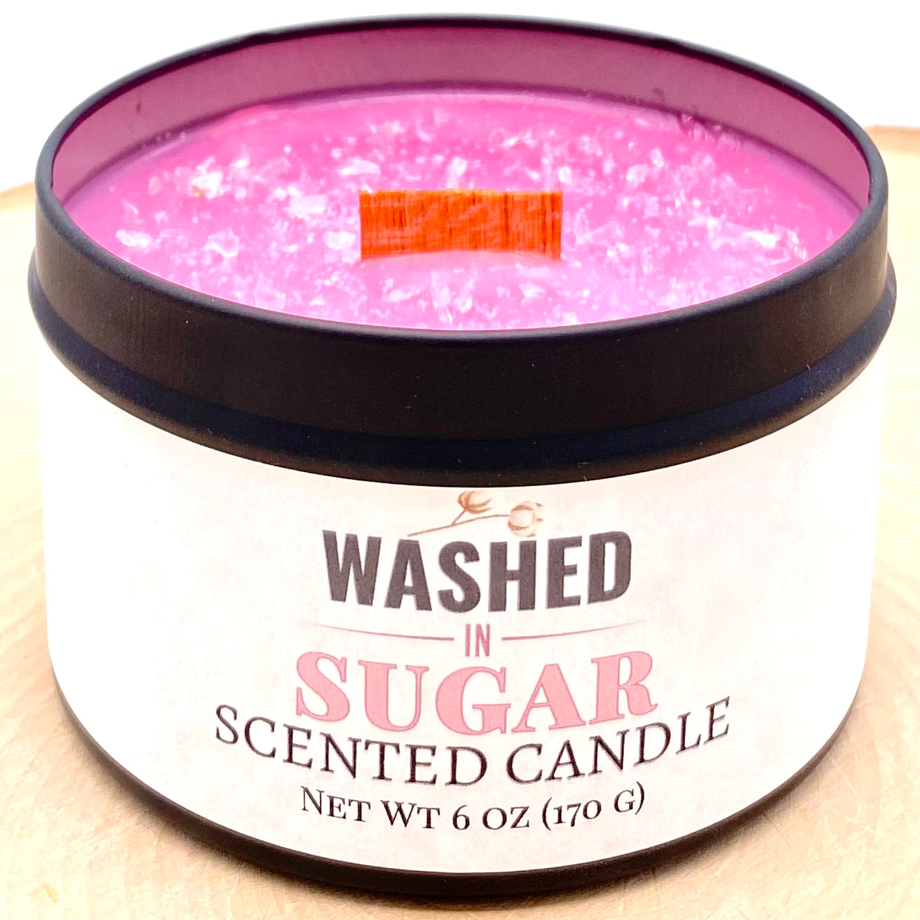 Washed in Sugar: Cotton, Sugar & Vanilla Scented Candle