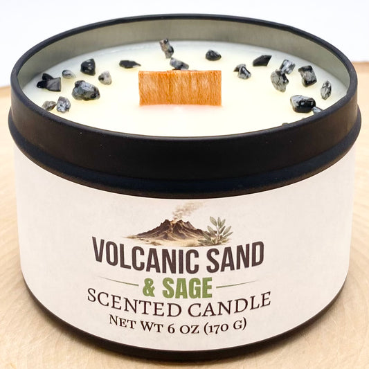 Volcanic Sand & Sage Scented Candle