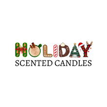 Load image into Gallery viewer, Holiday Scented Candle Three-Pack: Boozy Eggnog, Gingerbread Woods &amp; Peppermint Hot Chocolate
