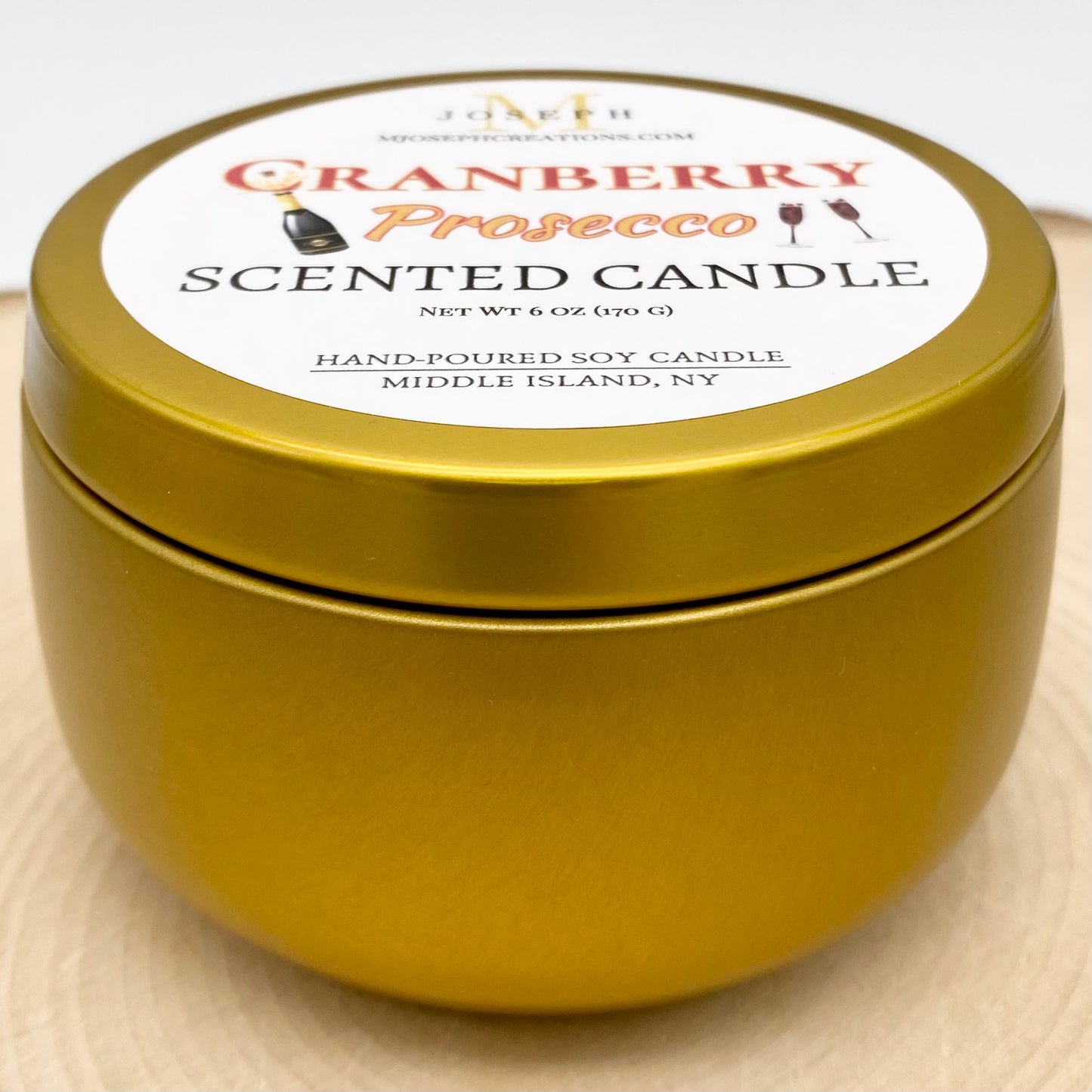 Cranberry Prosecco Scented Candle