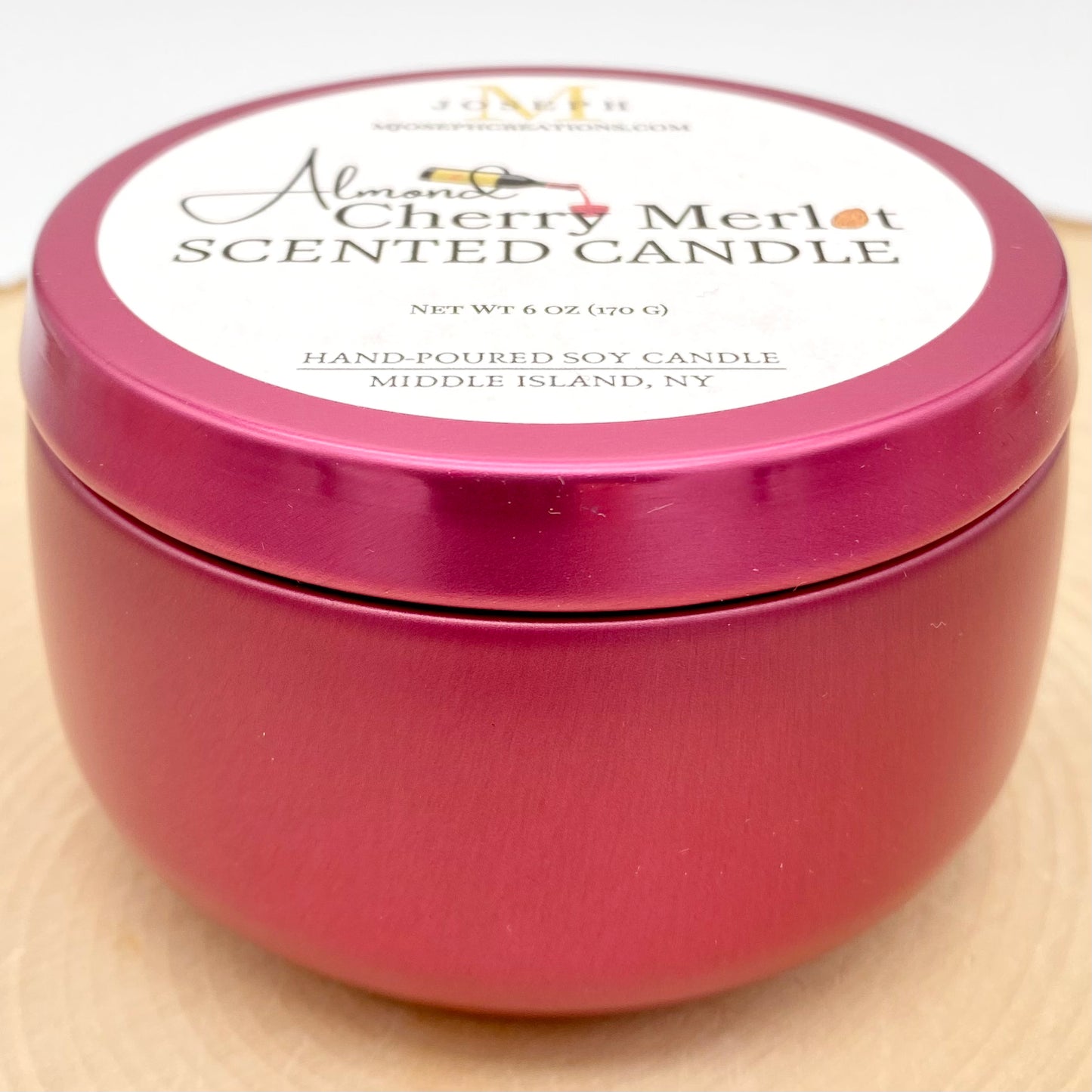 Almond Cherry Merlot Scented Candle