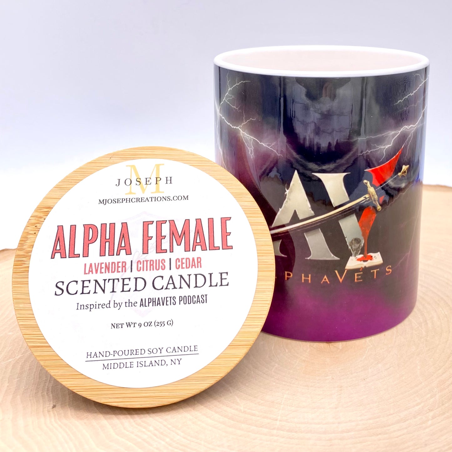 Alpha Female: Lavender, Citrus & Cedar Scented Candle