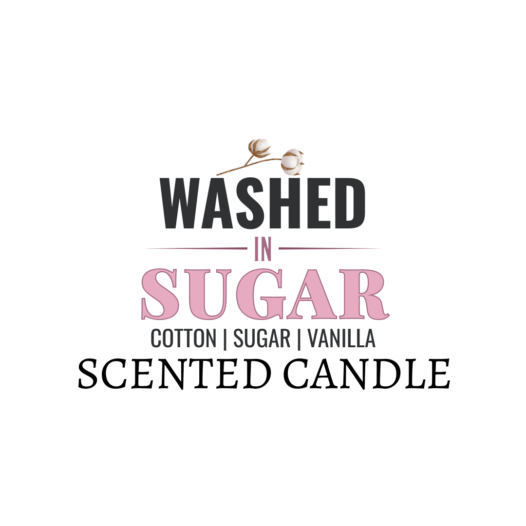 Washed in Sugar: Cotton, Sugar & Vanilla Scented Candle