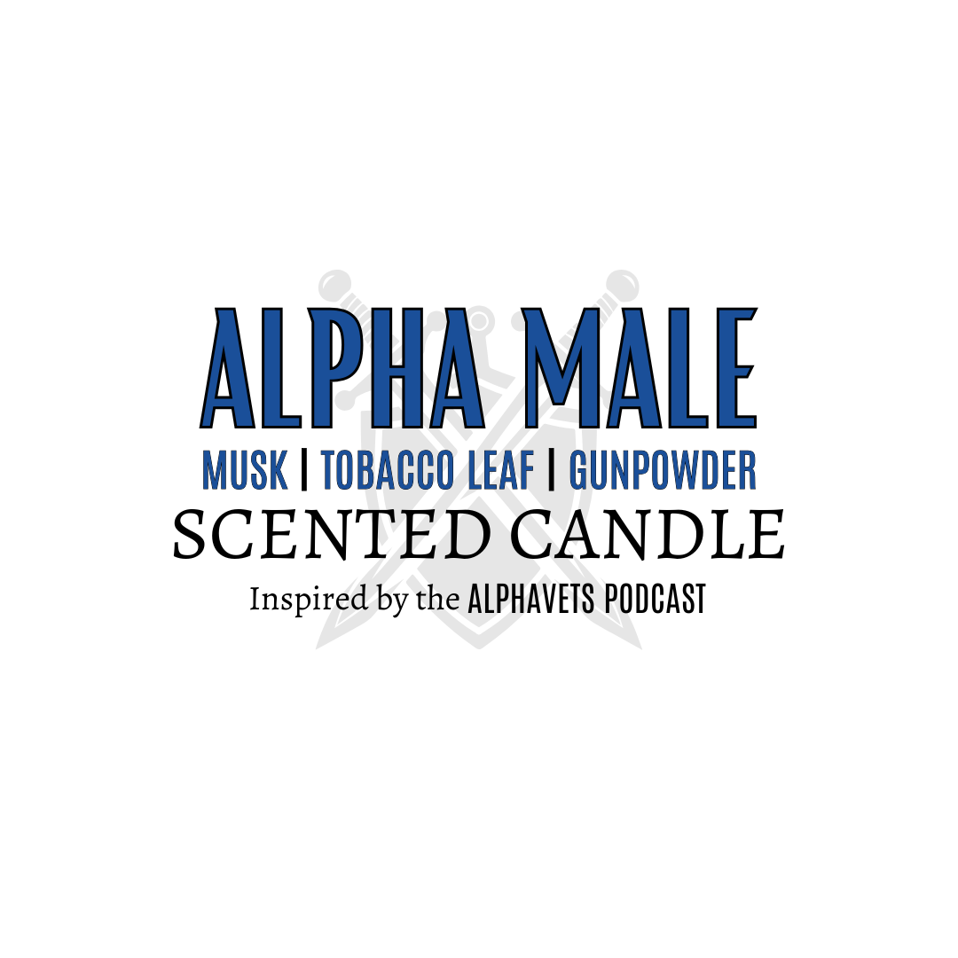 Alpha Male Scented Candle - logo