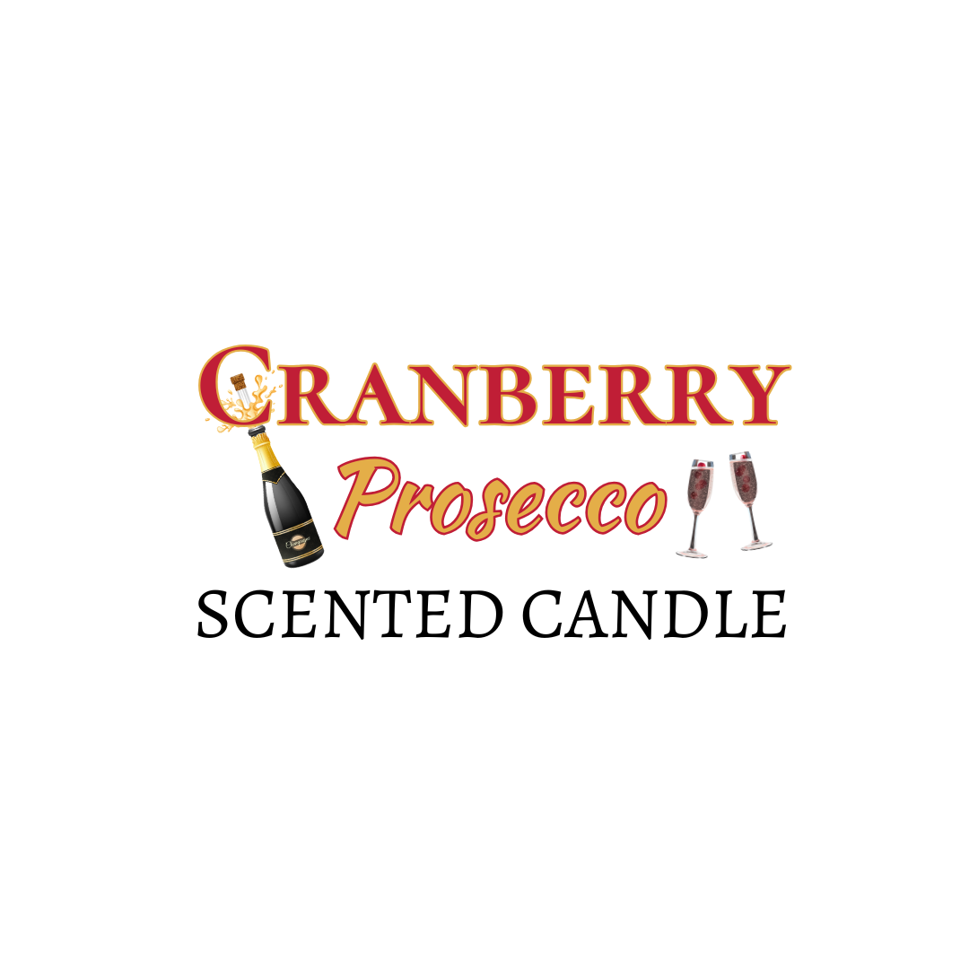 Cranberry Prosecco Scented Candle - logo