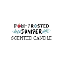 Load image into Gallery viewer, Holiday Candle Sampler Four Pack (3.4 oz. net wt. each): Pom-Frosted Juniper, Boozy Eggnog, Promised Land &amp; Peppermint Bark
