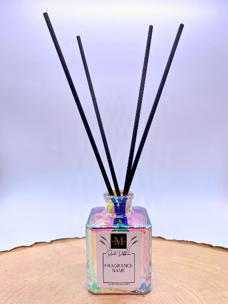 Prism Cube Reed Diffuser: Black Reeds
