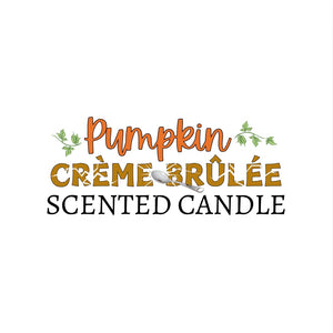 Pumpkin Crème Brûlée Scented Candle - logo