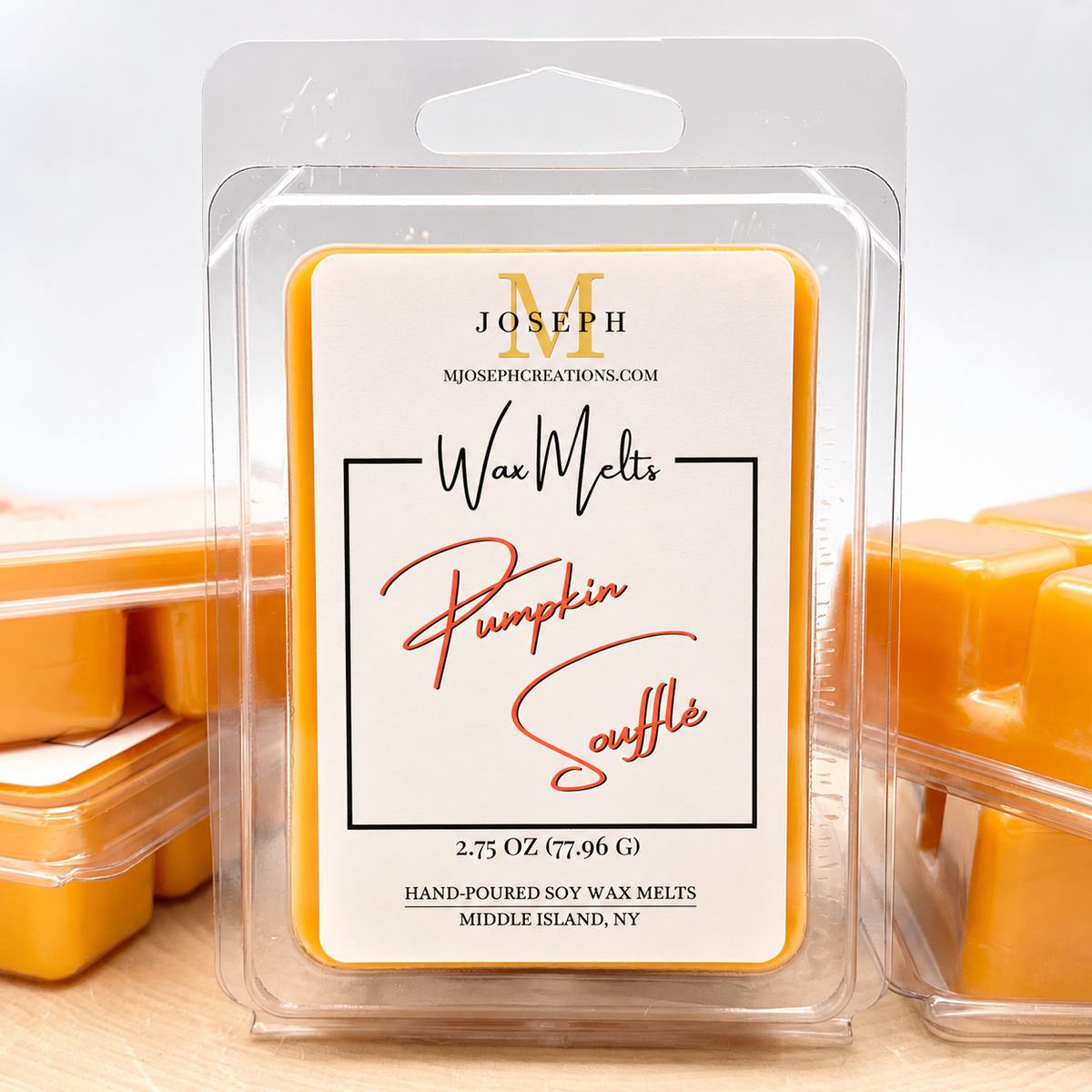 Soy Blend Wax Melts with Pumpkin, Cinnamon & Vanilla
