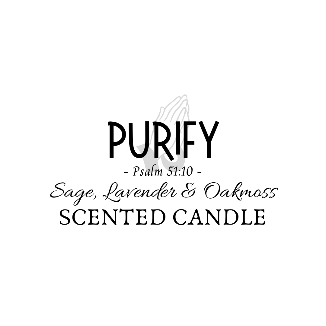 Purify Scented Prayer Candle - logo