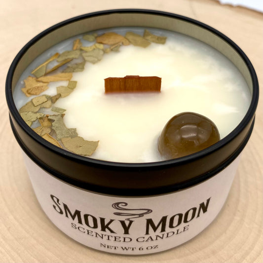Smoky Moon Scented Candle - top front