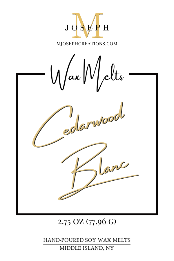 Cedarwood Blanc Scented Wax Melts - logo