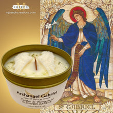 Load image into Gallery viewer, Archangel Gabriel Scented Prayer Candle  - social media copy
