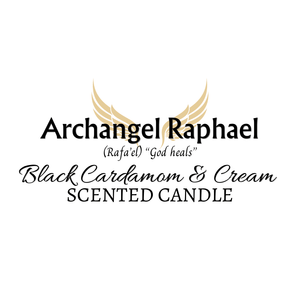 Archangel Raphael Scented Prayer Candle - logo