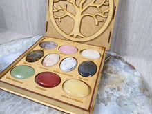 Load image into Gallery viewer, Mixed Worry Stone Box: 10 Assorted Thumb Stones
