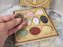 Load image into Gallery viewer, Mixed Worry Stone Box: 10 Assorted Thumb Stones
