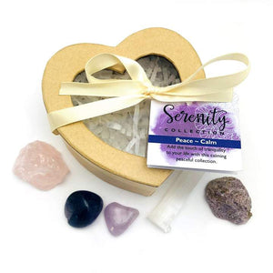 Serenity Collection - Crystal Healing Set for Peace & Calm