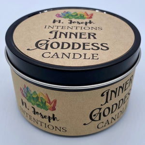 Inner Goddess: Empowerment Candle (6 oz. net wt.): Chevron Amethyst