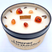Load image into Gallery viewer, Campfire Marshmallow Candle by M. Joseph (6 oz. net wt.): Carnelian &amp; Tiger Eye
