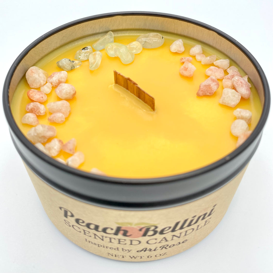 Peach Bellini inspired by AriRose Candle by M. Joseph (6 oz. net wt.)